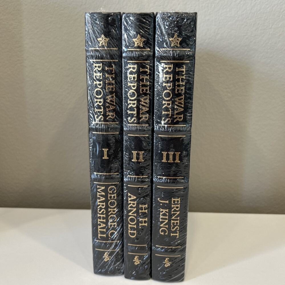 Easton Press THE OFFICIAL WORLD WAR II REPORTS General George C. Marshall 3 vols